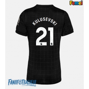 Tottenham Hotspur Dejan Kulusevski #21 Tricou Fotbal Replică 2025-26 Femei Deplasare